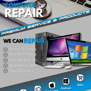 Computer Repair With Premium Service and Products