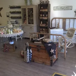 Soaps, Candles,Dixie Belle Paint,and Vintage items