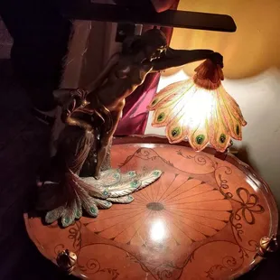 Gorgeous lamp immediately on your left after the stairs