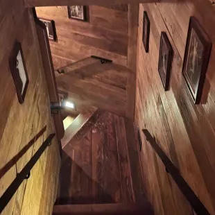 Stairs you ascend from the safe door in tavern Hall