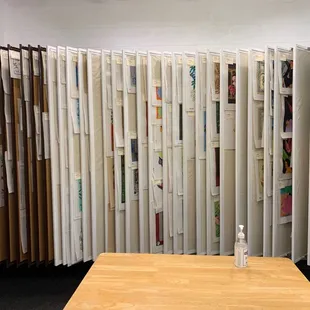 Tons of canvases to choose from!! And she will help u pick out the correct color threads!!