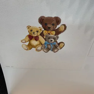 So cute this bear canvas!!