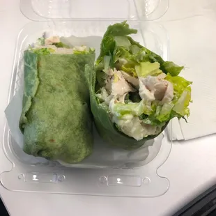 Turkey spinach wrap.