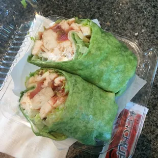 Chicken tortilla wrap.