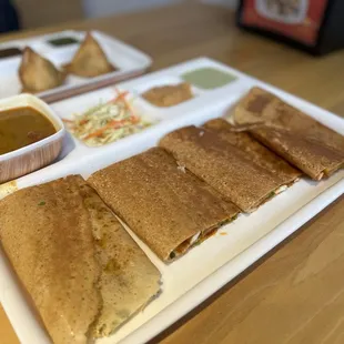 Chili Chilli Mili Paneer Dosa Wrap