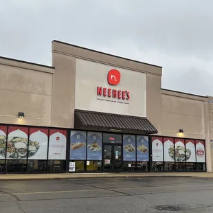 the front of a restaurant