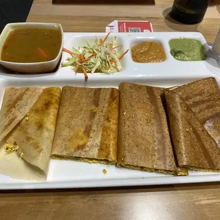 PANEER BHURJI DOSA WRAP