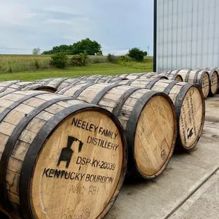barrels of whiskey