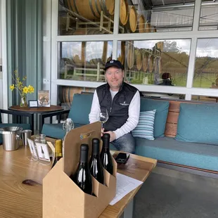 Our first "Wine Berserker" visit was from Chris Ordemann - he picked up his BD15 order, plus some additional goodies!