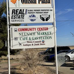 a sign for omstar plaza