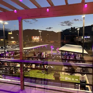 Live music view from upstairs inside seating area