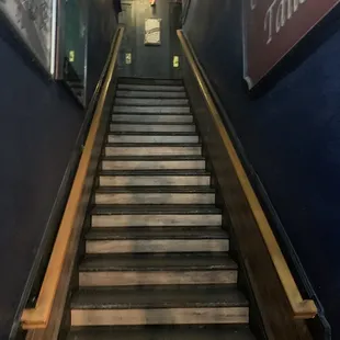 Stairs up to dining room