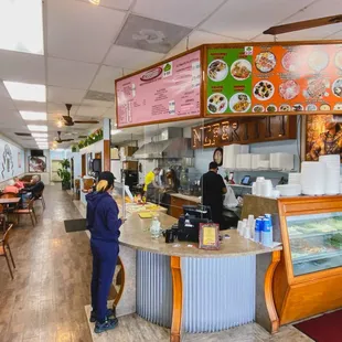 the interior of a restaurant