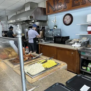 the kitchen of a restaurant