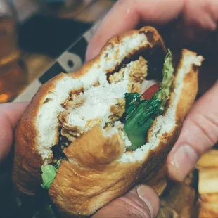 Fried chicken sando.