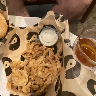 Onion rings - mixed reviews