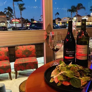 Prosciutto flatbread and cab!