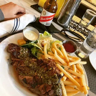 Delicious JerkSauce w this New York Strip....