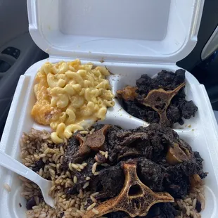 Oxtails beans and rice
