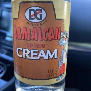 a bottle of cream