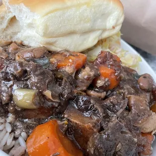 Oxtail Dinner but I plated it in my own dish...so delicious