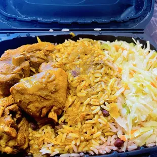 The CURRIED CHICKEN DINNER