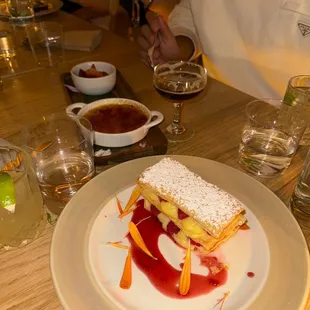 Napleon and crème brûlée