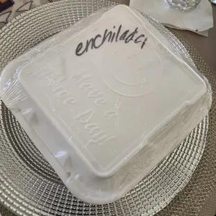 To go is wrapped so it doesn't spill in your car