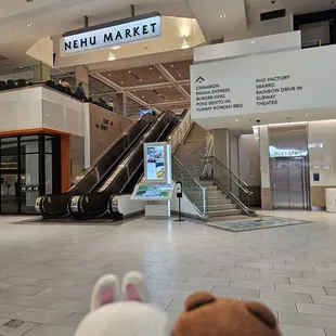 Entrance from the middle level of Pearlridge Downtown... use the escalator or elevator