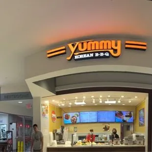 the inside of a mall