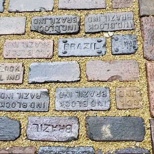 Bricks outside of the back door