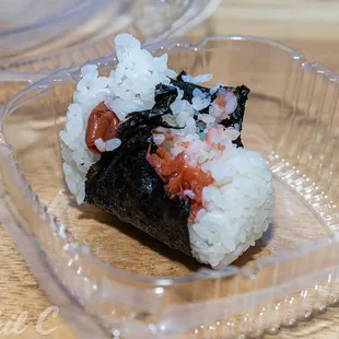 Sour Plum onigiri (rice ball)