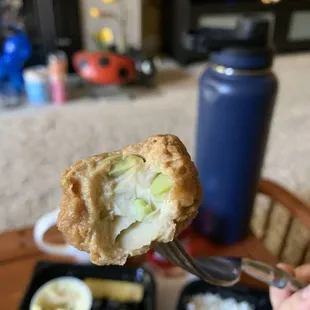 Inside tofu nugget
