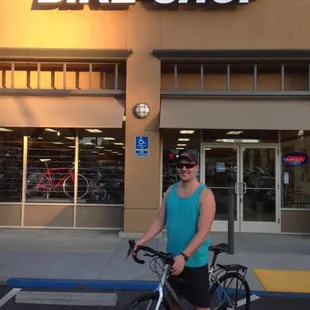 A great commuter as well as reliable cyclocross bike, the Trek Crossrip. Another happy customer at Carmichael Bike Shop!