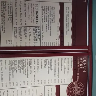 Menu apparently sideways