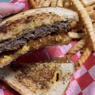 Patty Melt was very juicy and good.