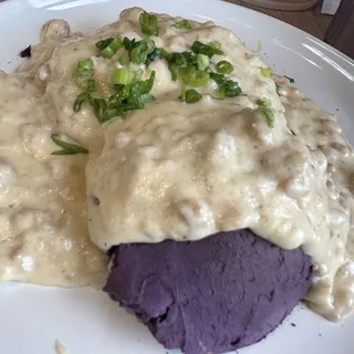 Ube Biscuits & Gravy