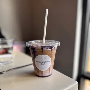 Ube latte