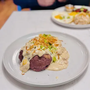 Ube Biscuits &amp; Gravy