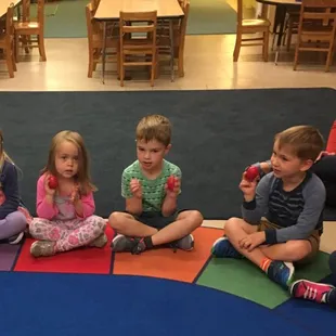 Music class at the Neighborhood Children's House