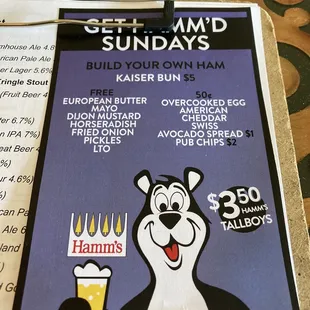 First Get Hamm&apos;d Sunday of the season