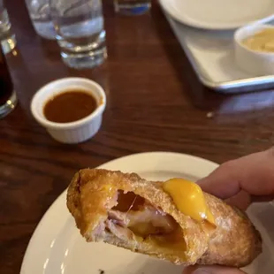 Ham & Cheese Wonton Wraps