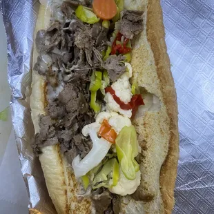Italian beef sandwich