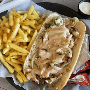 Chicken Philly I think. Soo good.