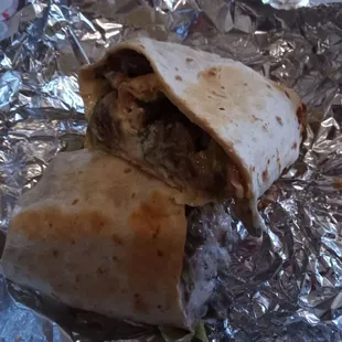 Steak burrito.
