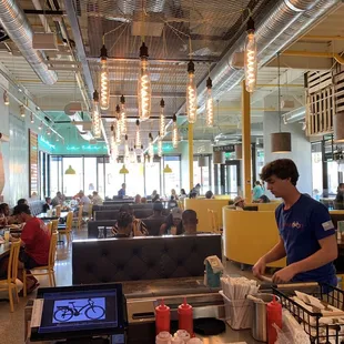 Back looking to front of the restaurant