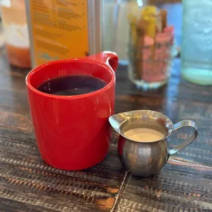 Coffee and half and half