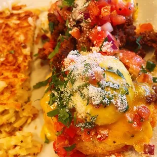 a plate of food on a table