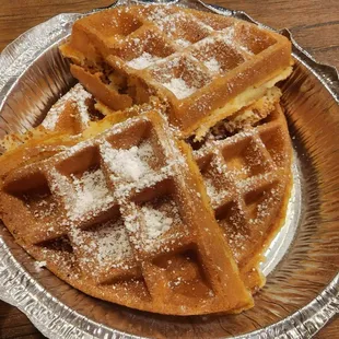 Sweet cornbread waffles