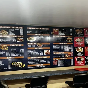 Latest menu  Always great food and service.